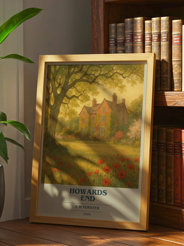 Howards End poster, framed in a room
