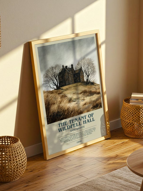 The Tenant Of Wildfell Hall poster, framed in a room