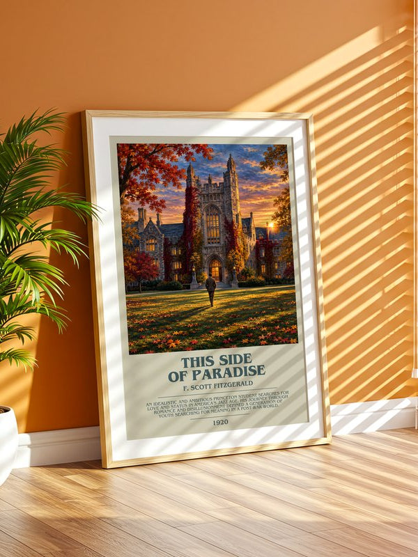 This Side Of Paradise poster, framed in a room