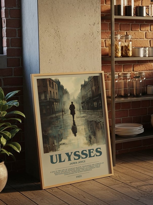 Ulysses poster, framed in a room
