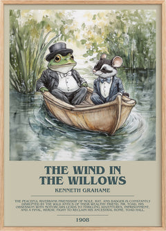 The Wind in the Willows Bookish Wall Art by Kenneth Grahame