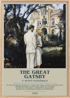 The Great Gatsby Bookish Wall Art by F. Scott Fitzgerald