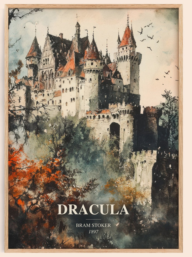 Dracula Book Watercolour Illustration by Bram Stoker