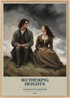 Wuthering Heights Book Cover Poster by Charlotte Brontë