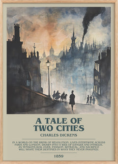 A Tale of Two Cities Bookish Wall Art by Charles Dickens