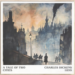 A Tale of Two Cities Literary Art Print by Charles Dickens