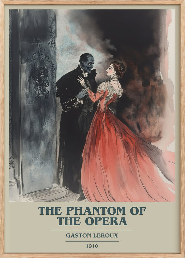 The Phantom of the Opera Book Cover Poster by Gaston Leroux