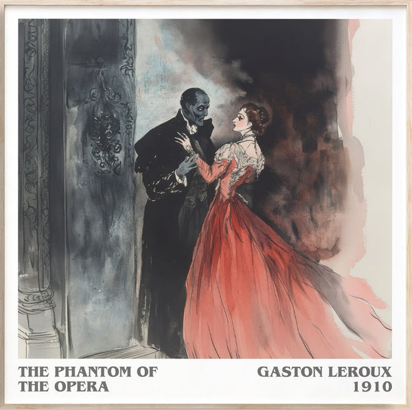 The Phantom of the Opera Literary Art Print by Gaston Leroux
