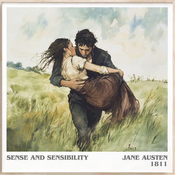 Sense and Sensibility Literary Art Print by Jane Austen
