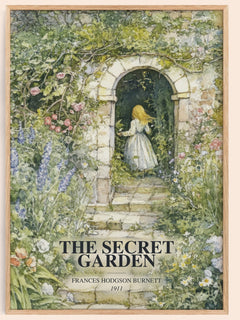 Secret Garden Book Watercolour Illustration by Frances Hodgson Burnett