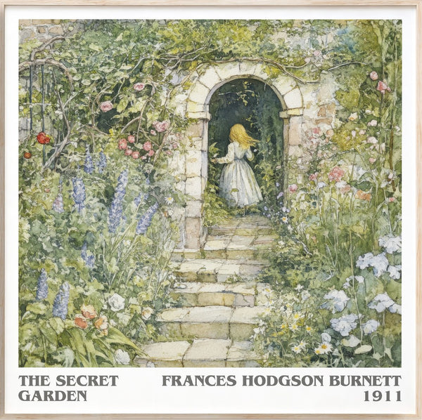The Secret Garden Literary Art Print by Frances Hodgson Burnett