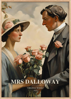 Mrs Dalloway Book Watercolour Illustration by Virginia Woolf