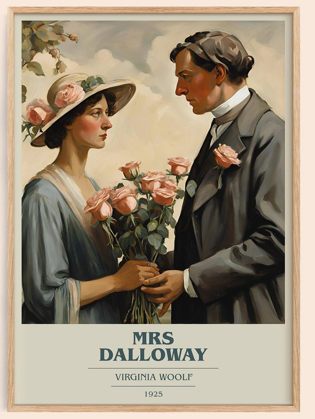 Mrs Dalloway Book Cover Poster by Virginia Woolf