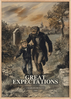 Great Expectations Book Watercolour Illustration by Charles Dickens