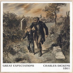 Great Expectations Literary Art Print by Charles Dickens