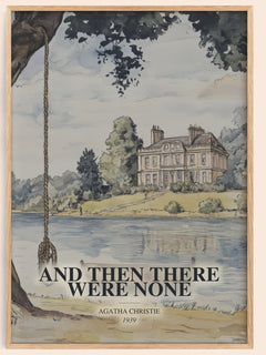 And Then There Were None Book Watercolour Illustration by A. Christie