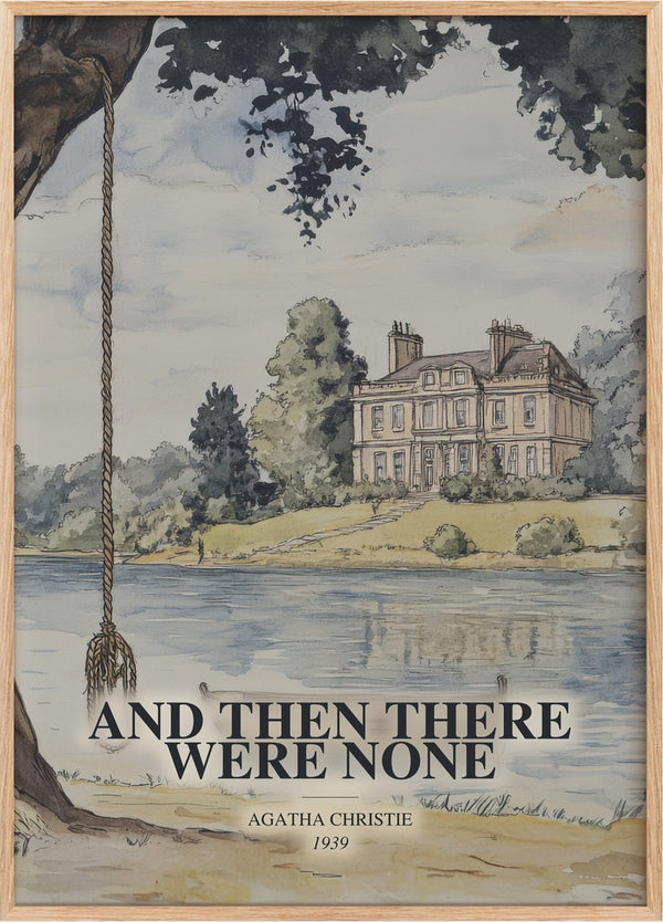 And Then There Were None Book Watercolour Illustration by A. Christie