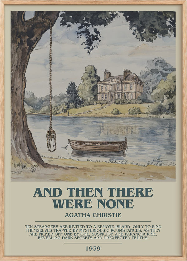 And Then There Were None Bookish Wall Art by Agatha Christie