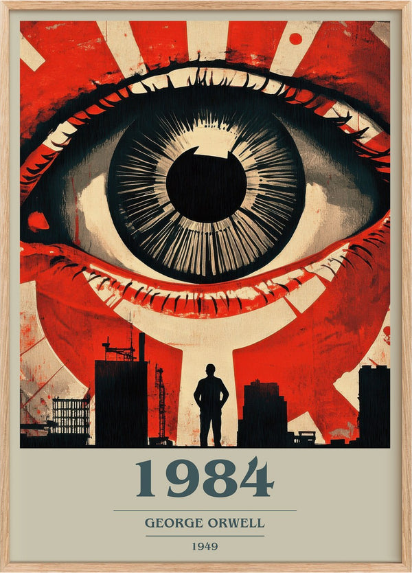 1984 Book Cover Poster by George Orwell