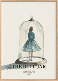 The Bell Jar Book Watercolour Illustration by Sylvia Plath