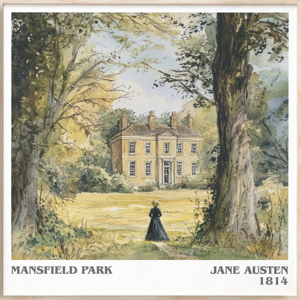 Mansfield Park Literary Art Print by Jane Austen