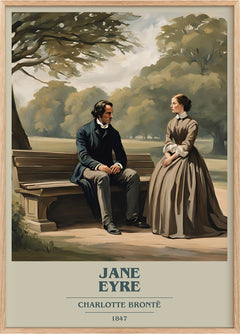 Jane Eyre Book Cover Poster by Charlotte Brontë