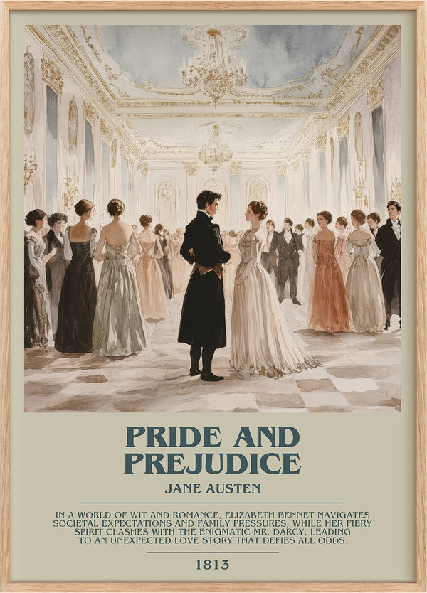 Pride and Prejudice Bookish Wall Art by Jane Austen