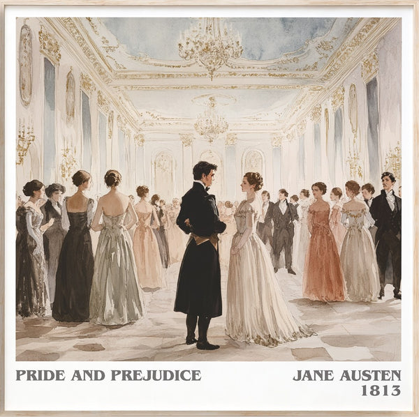Pride and Prejudice Literary Art Print by Jane Austen