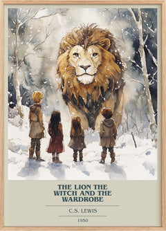 The Lion, the Witch and the Wardrobe Book Cover Poster by C. S. Lewis
