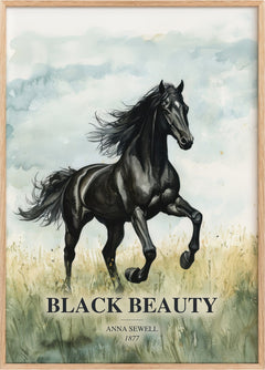 Black Beauty Book Watercolour Illustration by Anna Sewell