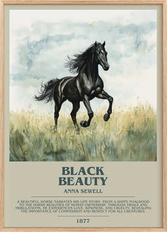 Black Beauty Bookish Wall Art by Anna Sewell