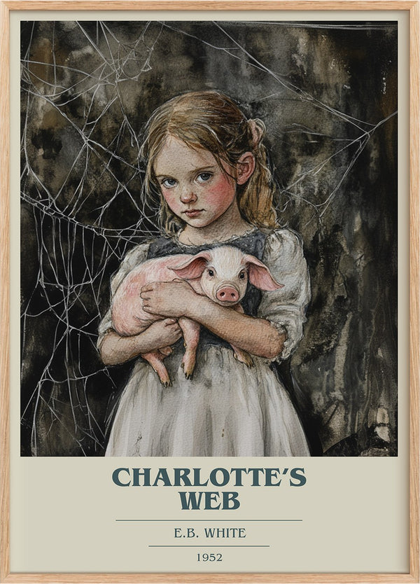 Charlotte's Web Book Cover Poster by E B White