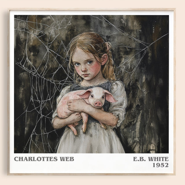 Charlotte's Web Literary Art Print by E B White