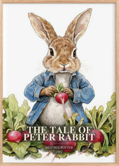 Tale Of Peter Rabbit Book Watercolour Illustration by Beatrix Potter