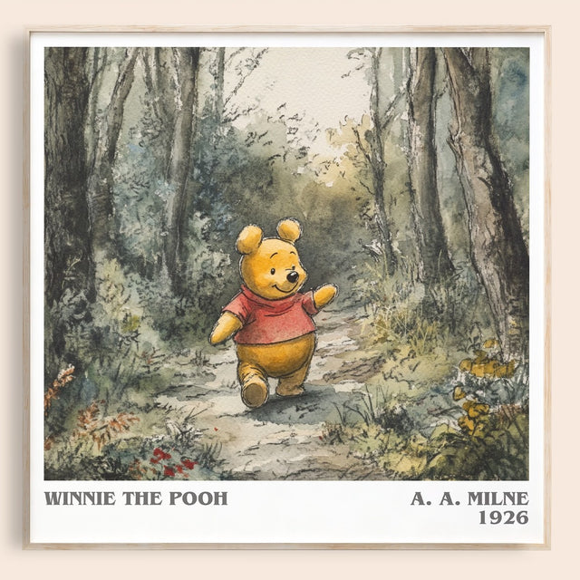 Winnie the Pooh Literary Art Print by A. A. Milne