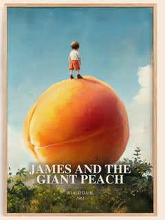 James And The Giant Peach Book Watercolour Illustration by Roald Dahl