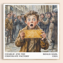 Charlie and the Chocolate Factory Literary Art Print by Roald Dahl