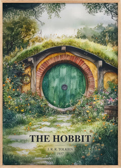 The Hobbit Book Watercolour Illustration by J. R. R. Tolkien
