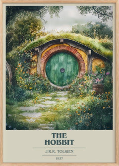 The Hobbit Book Cover Poster by J. R. R. Tolkien