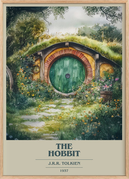 The Hobbit Book Cover Poster by J. R. R. Tolkien