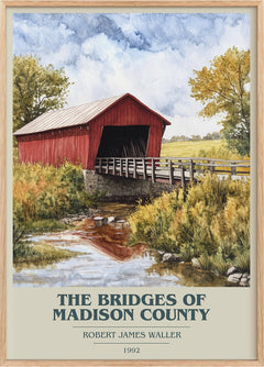 The Bridges of Madison County Book Cover Poster by Robert James Waller