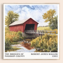 Bridges of Madison County Literary Art Print by Robert James Waller