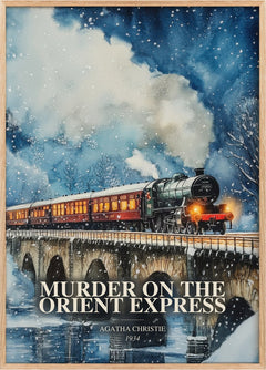 Murder On The Orient Express Book Watercolour Illustration – A.