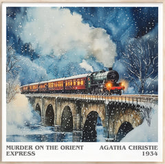 Murder On The Orient Express Literary Art Print by Agatha Christie