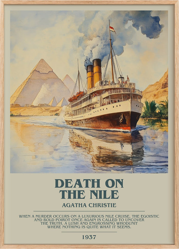 Death on the Nile Bookish Wall Art by Agatha Christie