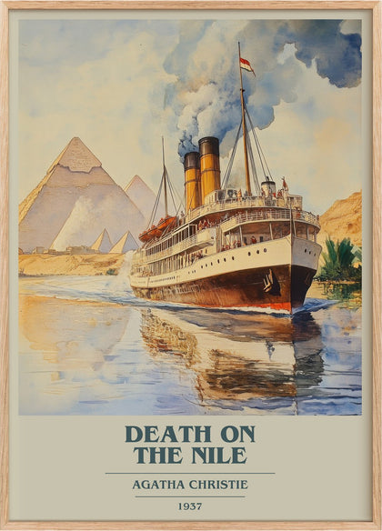 Death on the Nile Book Cover Poster by Agatha Christie