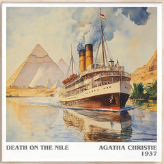 Death on the Nile Literary Art Print by Agatha Christie
