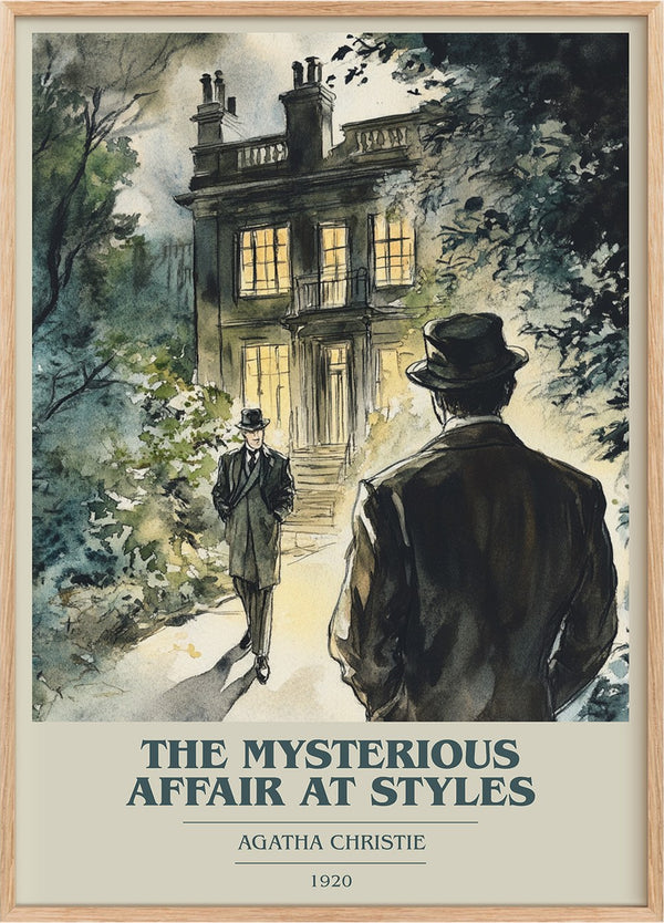The Mysterious Affair At Styles Book Cover Poster by Agatha Christie