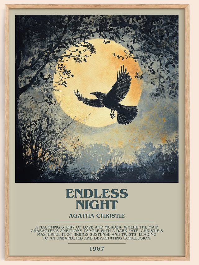 Endless Night Bookish Wall Art by Agatha Christie