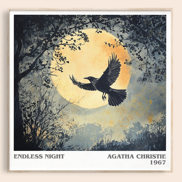 Endless Night Literary Art Print by Agatha Christie